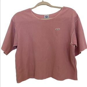 Ruben Torres Bubblegum Pink Cropped T-Shirt